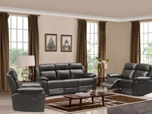 HR046G (G12) Husky Leo Reclining Sofa Set Gray