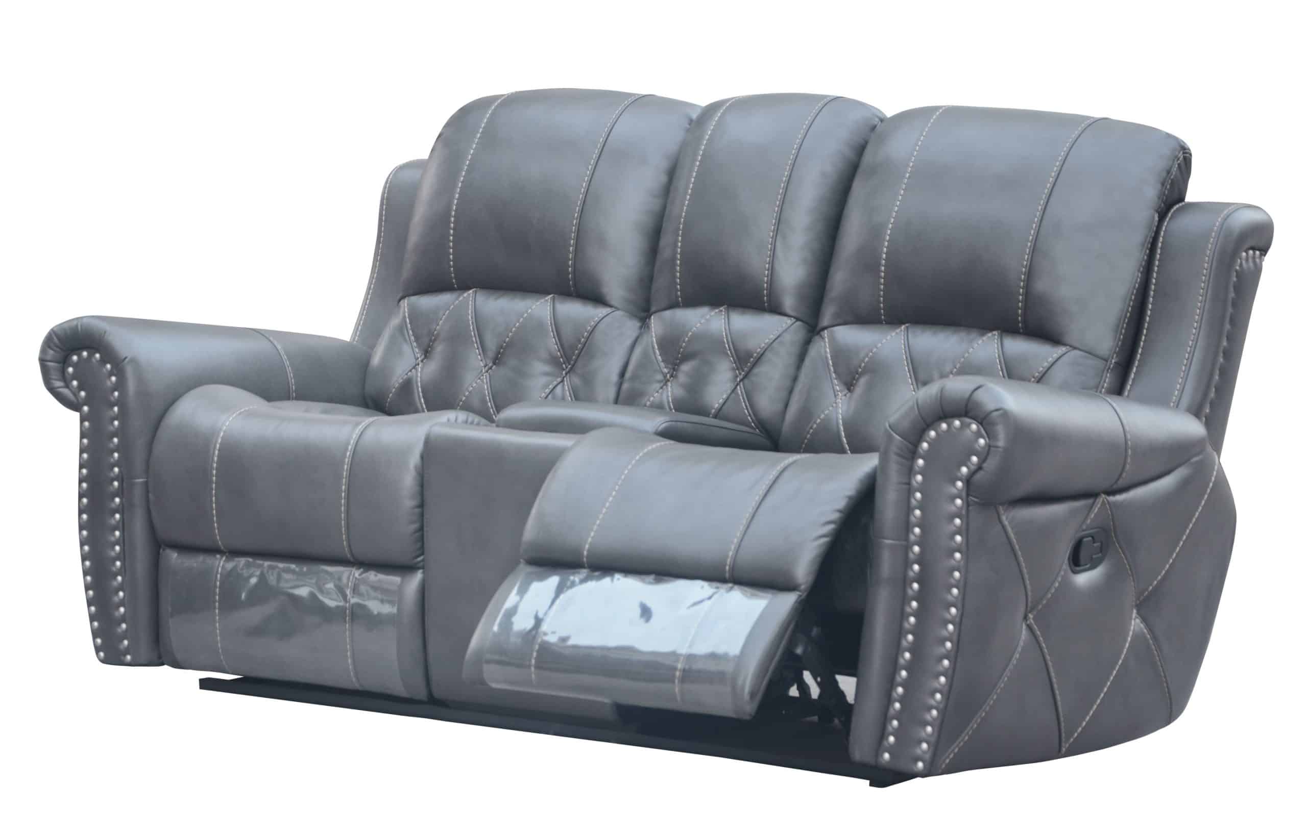 HR059-2RR (G12) Husky Furniture Hunter Reclining Loveseat Gray