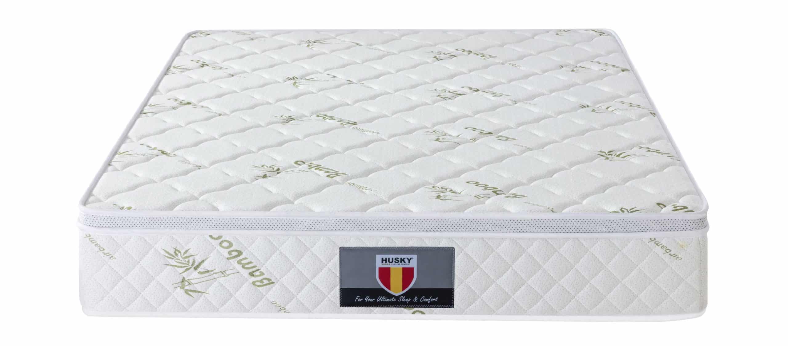 4 Kingdom Husky furniture and mattress five star comfort Pockect coil Bambo Cover euro Pillow top mattress 3