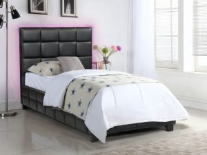 Amelia Single Bed - 8002 -Husky-Furniture- Single - Double -Queen- King-Black-2