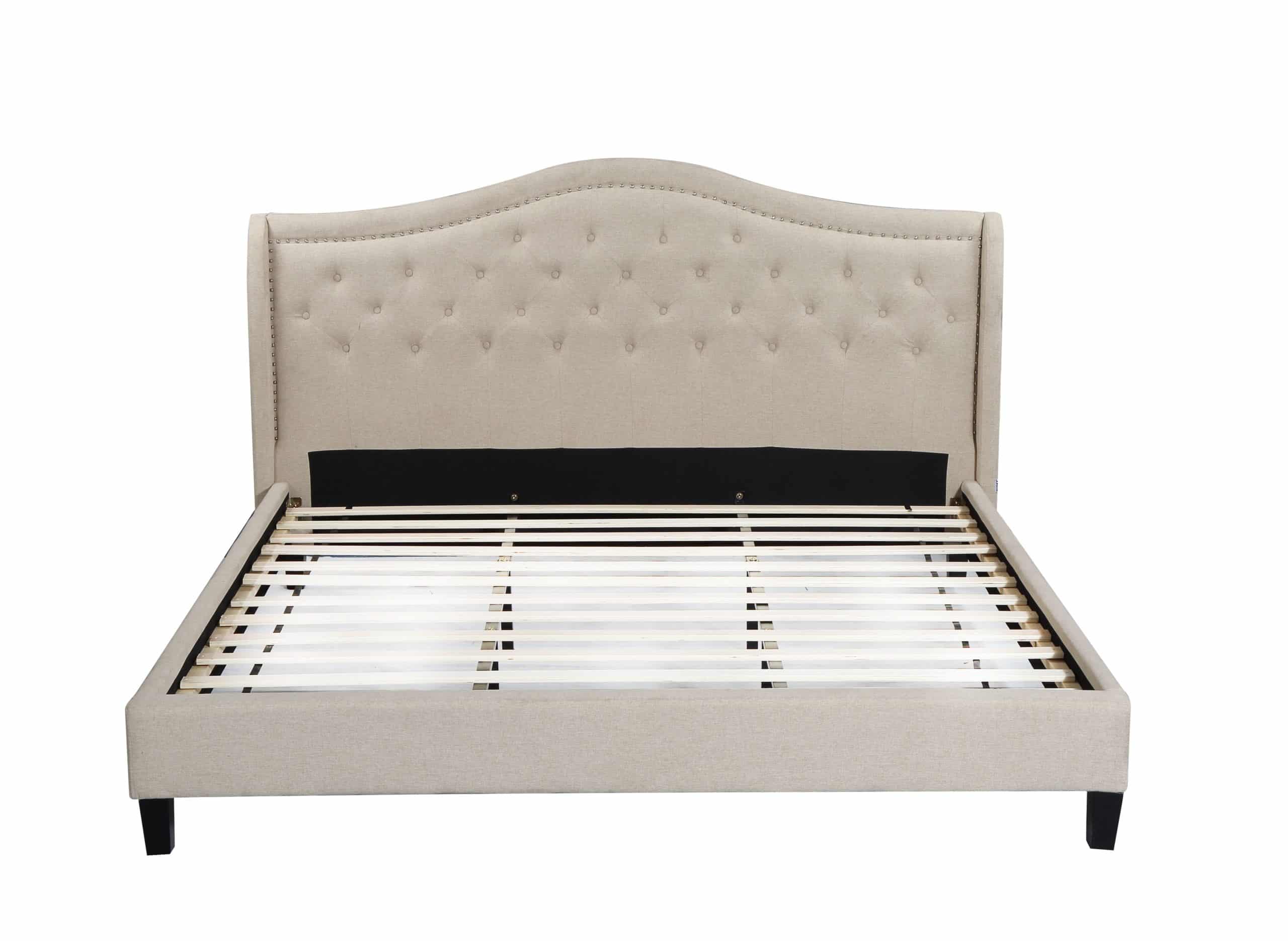 King Twilight Bed - 013-Husky-Furniture- Queen and King- Beige-1