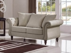 HD1769 -Tessa Loveseat- Sand-K06.Fabric .Husky Designer Furniture