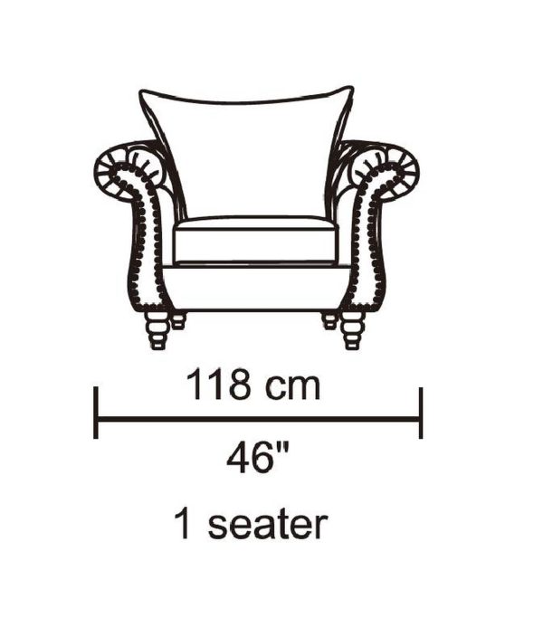 HD1769 -Tessa- Sand-K06.Fabric .Husky Designer Furniture.Chair.Dimentions