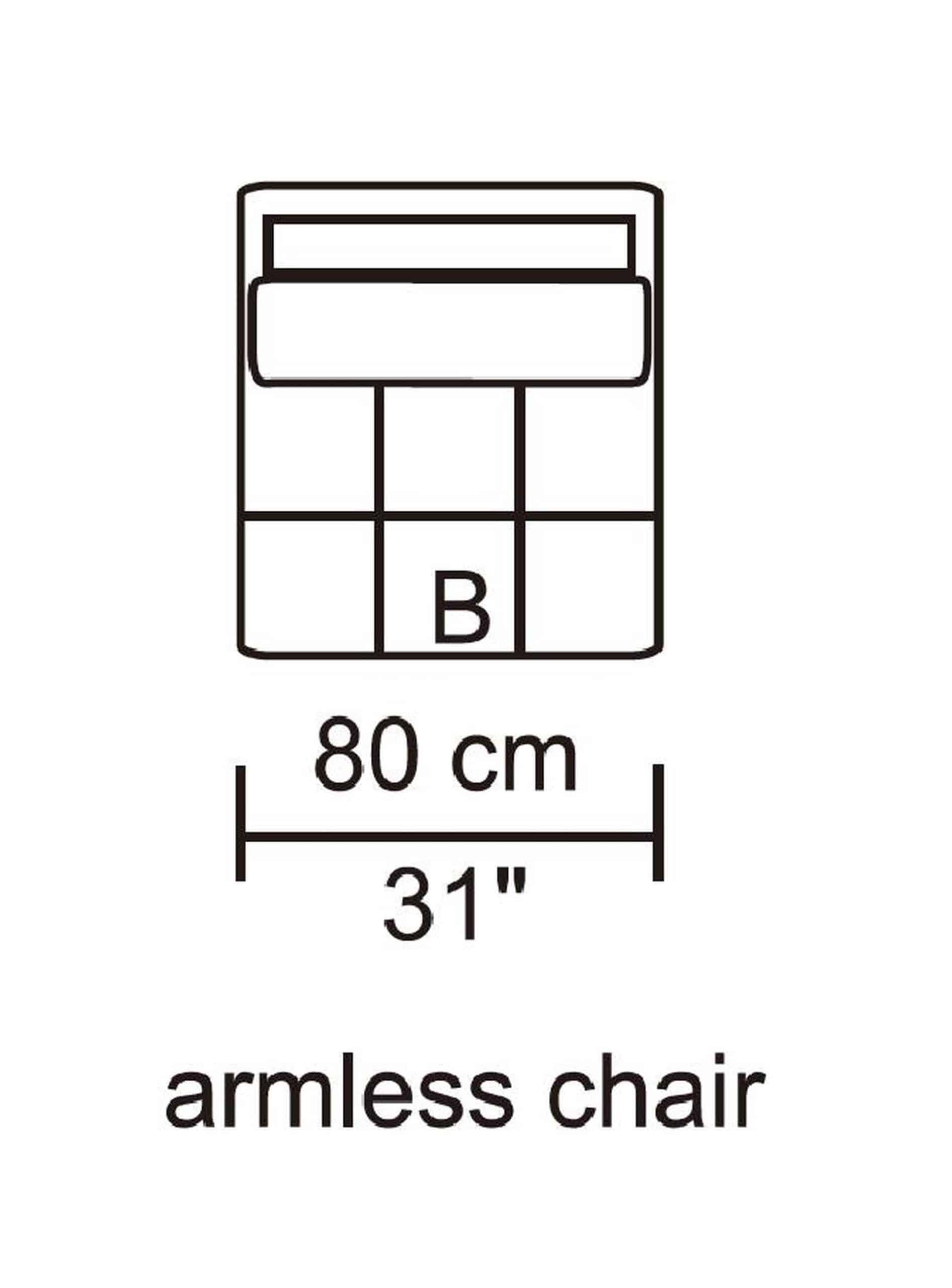 HD1800 - Leggo - Armless Chair.Husky Designer Furniture