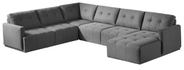 HD1800 - Leggo - sectional sofa RHS-Grey.Husky Designer Furniture