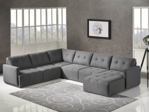 HD1800 - Leggo - sectional sofa RHS-Grey.Husky Designer Furniture