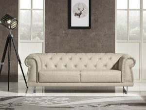 HD1809 - Mason SOFA .Beige -G01- Leather .Husky Designer Furniture.2