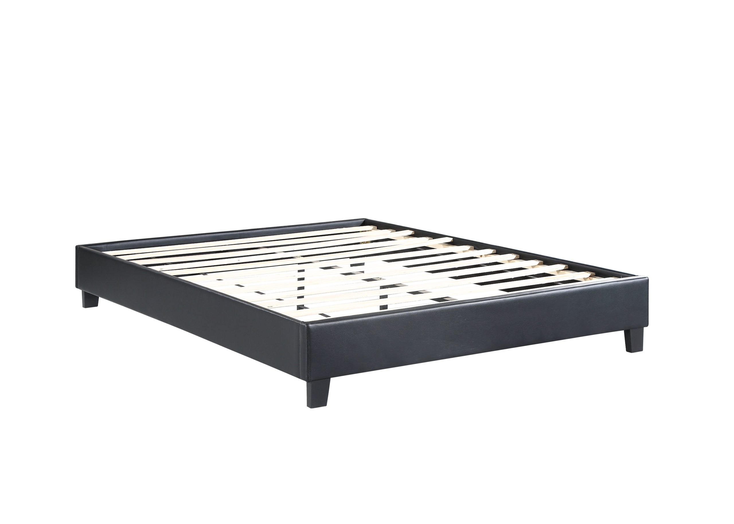 HB805-Paragon Platform Bed - Double - Queen - Husky-Furniture- Black-1