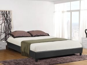 HB805-Paragon Platform Bed - Double - Queen - Husky-Furniture- Black