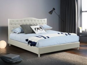 HB828-Lily Platform Bed - King - Husky-Furniture- White