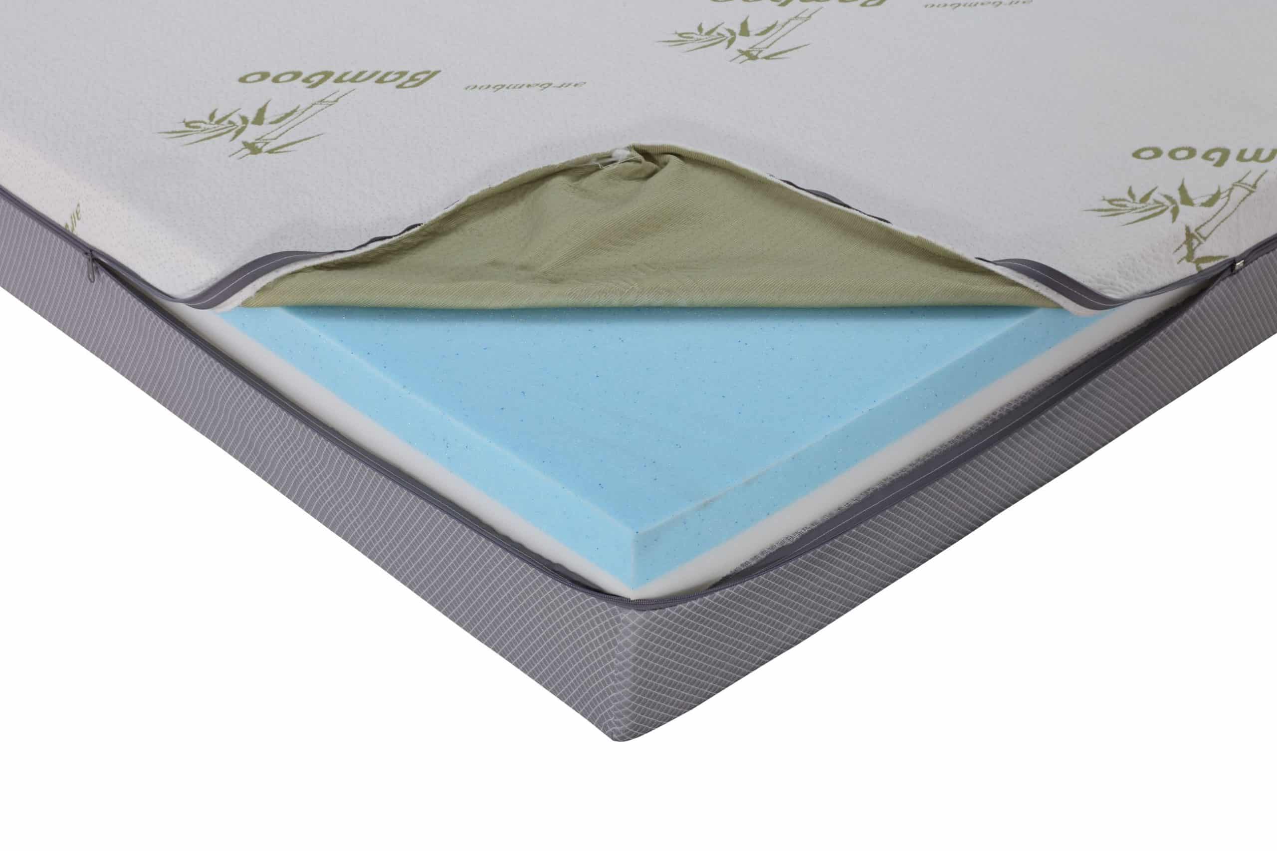 Husky 8 inch gel memory foam Mattress with zipper cover Double Sided