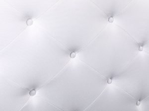 Husky Megan Queen Platform Bed White Fabric - Husky Furniture