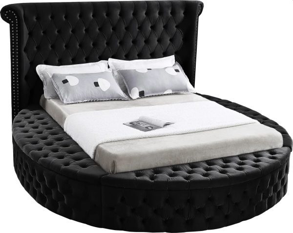 Alora Platform Bed Black Queen King HuskyFurniture.com