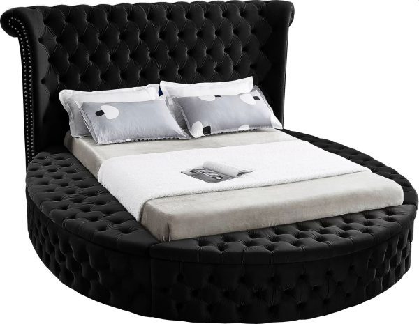 Alora Platform Bed Black Queen King HuskyFurniture.com