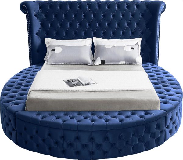 Alora Platform Bed Blue Queen King HuskyFurniture.com